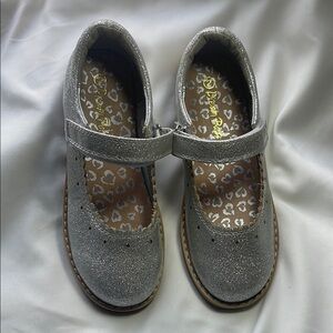Dream Pairs Glittery Silver Kids Dress Shoes